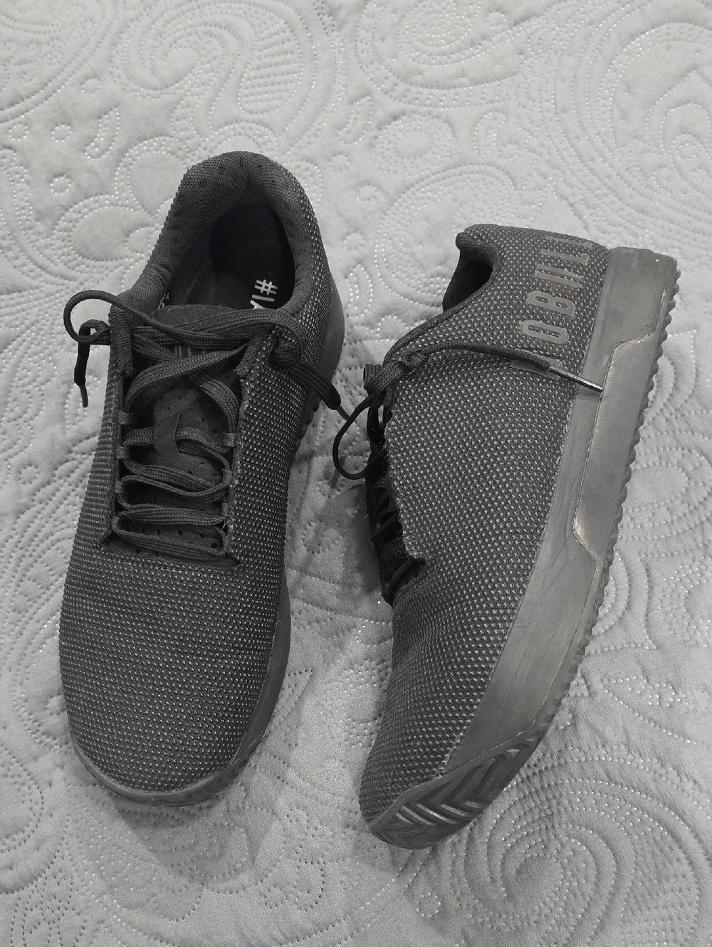 Men's Black Lightweight Knit Sneakers